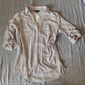 NWT Fortune + Ivy Button Down Blouse